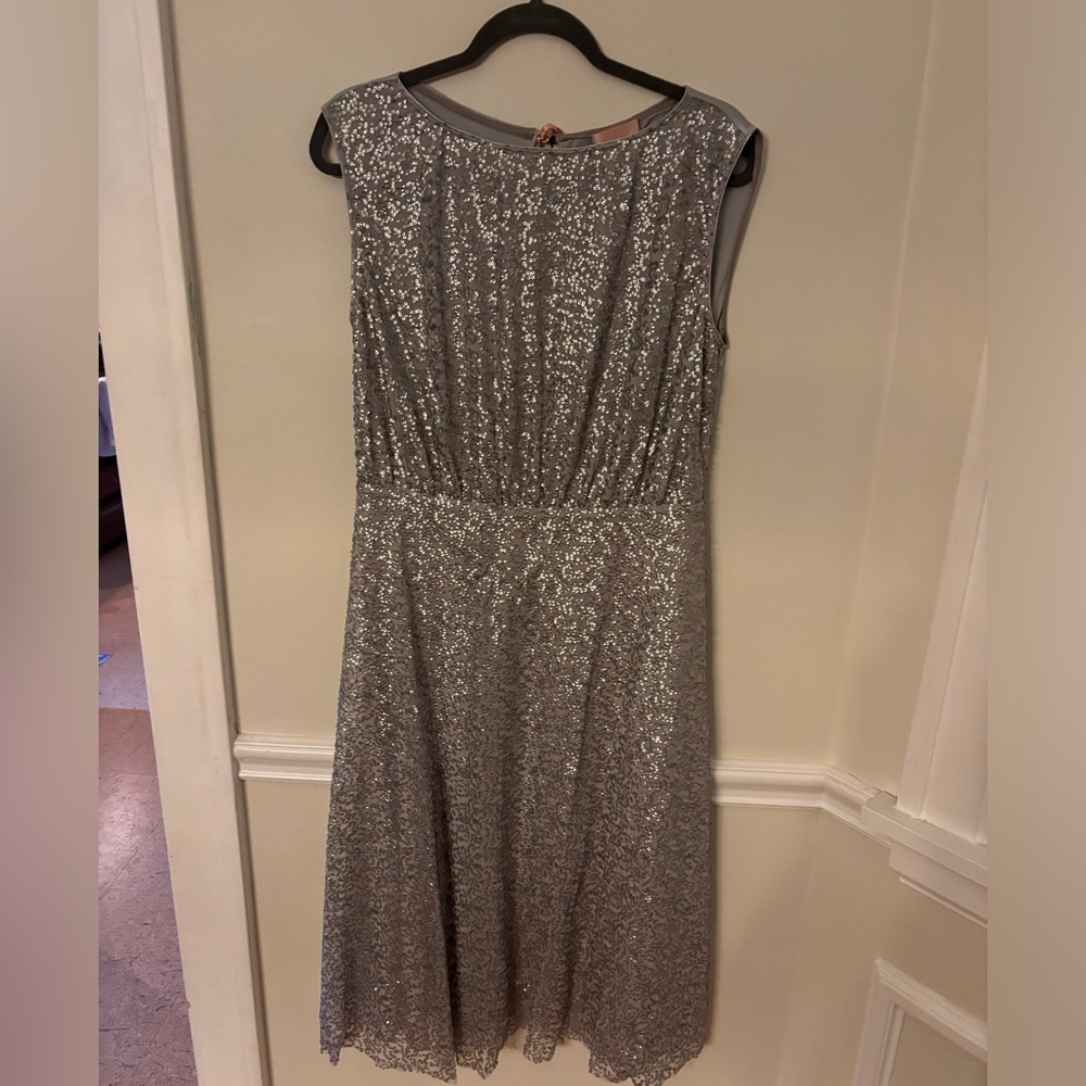 Gorgeous Italian made sequined silver dress NWT Ottod'ame